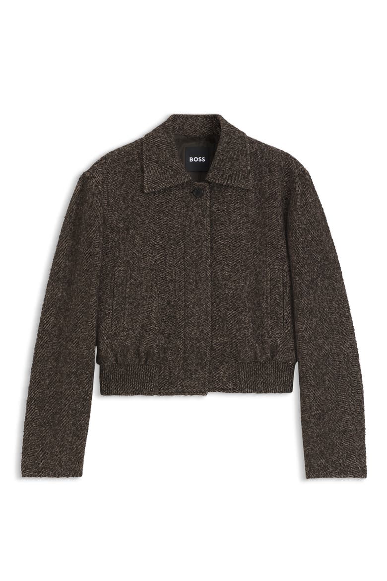 Jocalenal Donegal Jacket, Alternate, color, BROWN HERRINGBONE