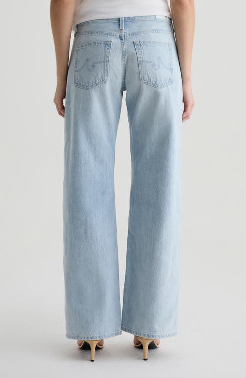 Ag Adria Low Rise Wide Leg Jeans In Sunfaded In Blue
