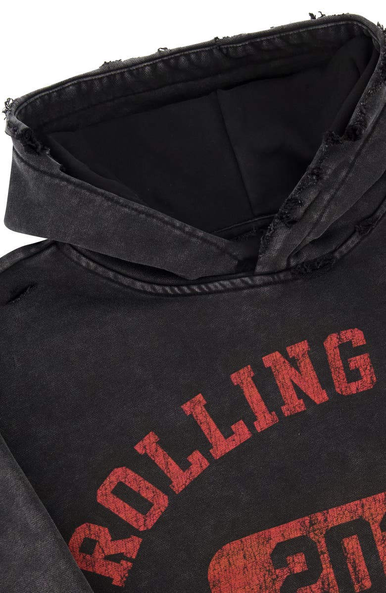 Rolling Loud Tour Dept Cotton Graphic Hoodie, Alternate, color, Washed Black