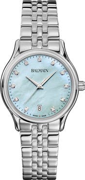 Balmain Beleganza Diamond & Mother-of-Pearl Bracelet Watch, 32mm