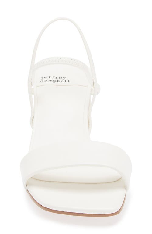 Jeffrey Campbell Adapt Slingback Sandal In White