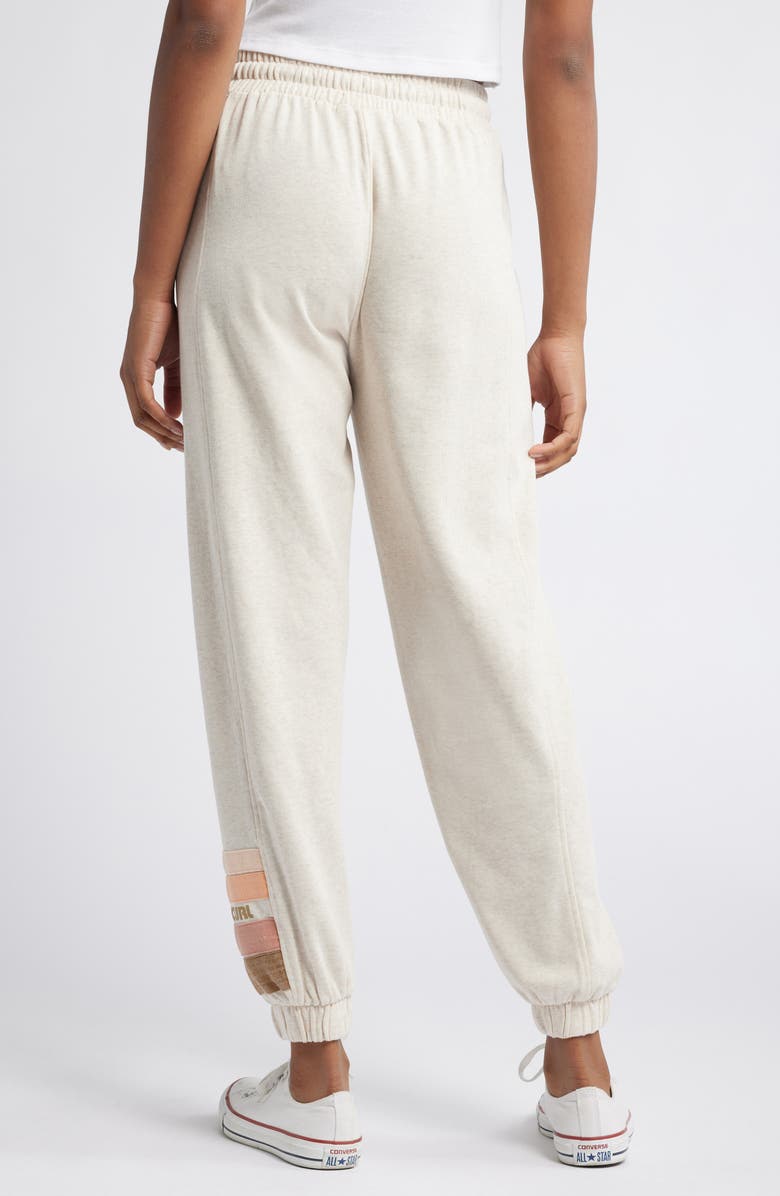 Rip Curl High Tide Cotton Blend Fleece Sweatpants, Alternate, color, Oatmeal Marle