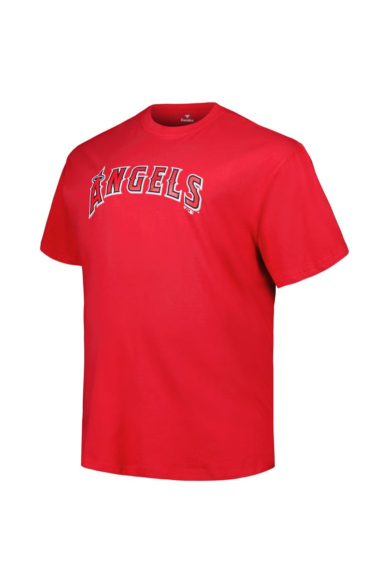 Men's Mike Trout Red Los Angeles Angels Big & Tall Name & Number T-Shirt, Alternate, color, Red