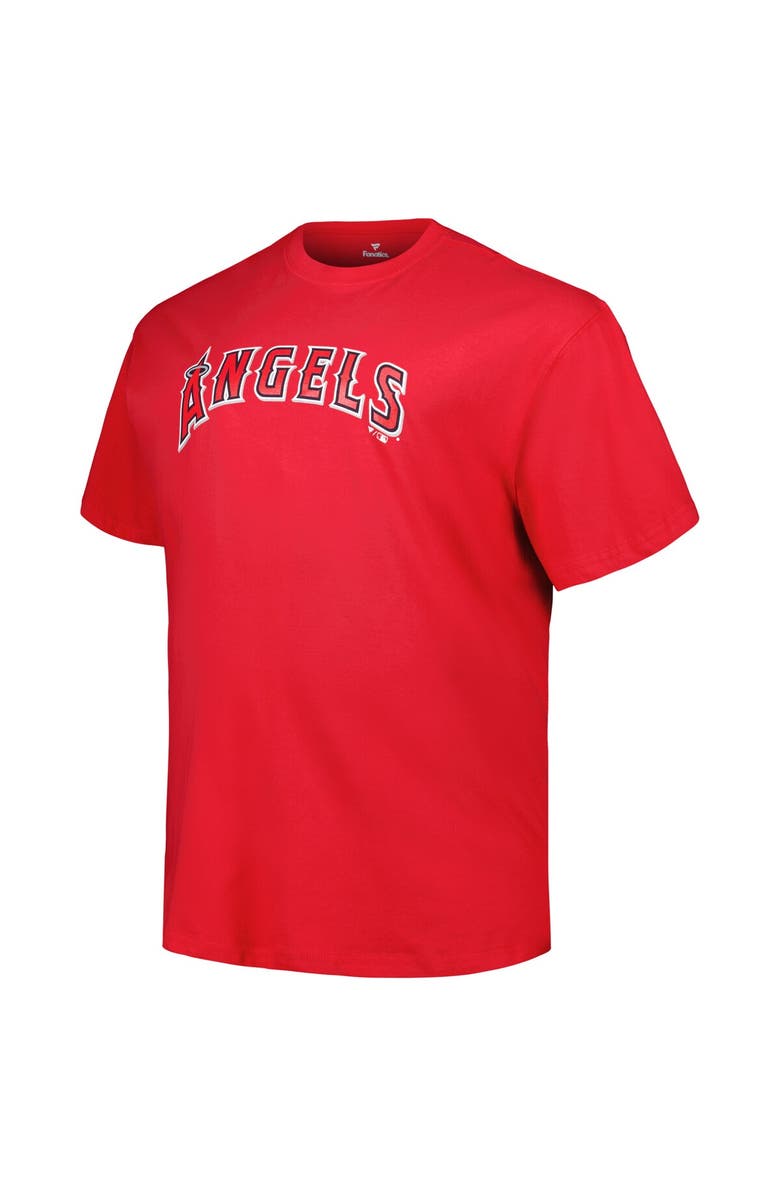 PROFILE Men's Mike Trout Red Los Angeles Angels Big & Tall Name & Number T-Shirt, Alternate, color, Red