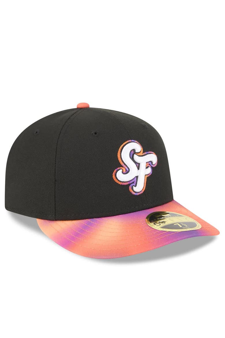 Men's New Era  Black/Orange San Francisco Giants 2025 City Connect Low Profile 59FIFTY Fitted Hat, Alternate, color, Black