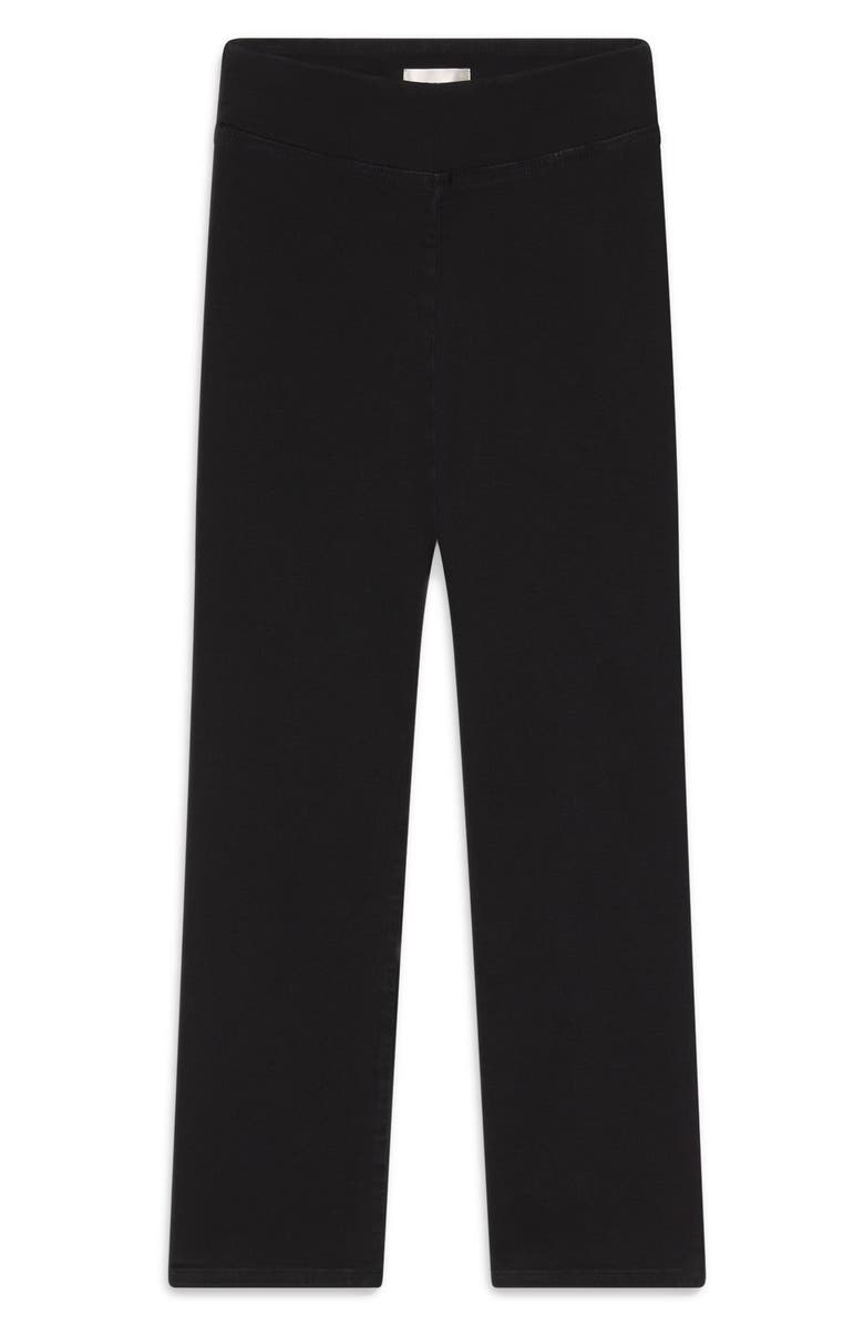 FRAME Jetset Weekend Pull-On High Waist Capri Jeans, Alternate, color, Sheen Noir