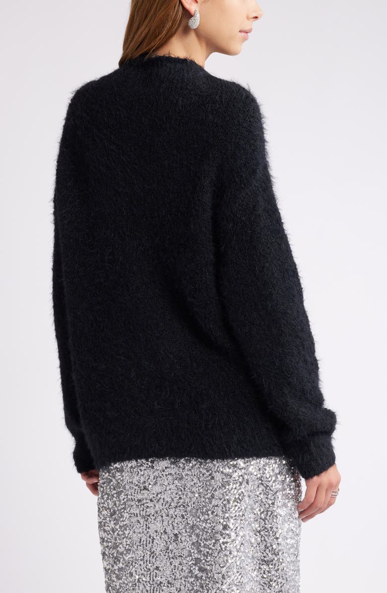 Open Edit Marled Mock Neck Sweater, Alternate, color,