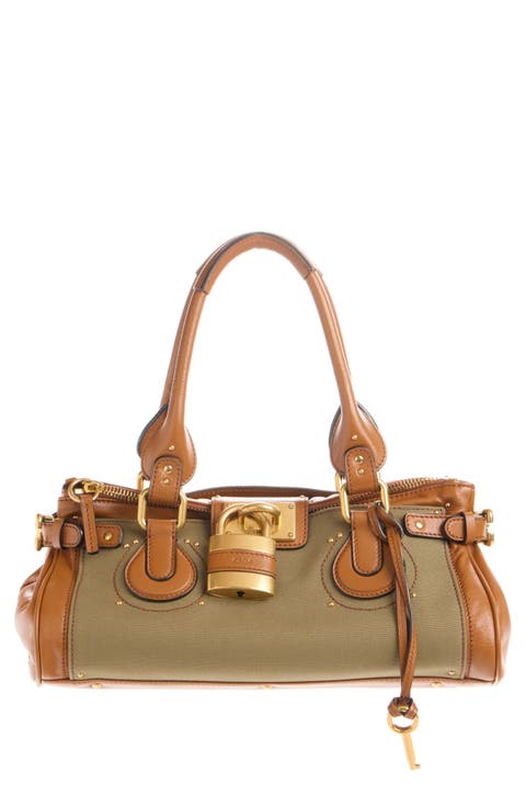 Paddington Leather Trim Canvas Satchel