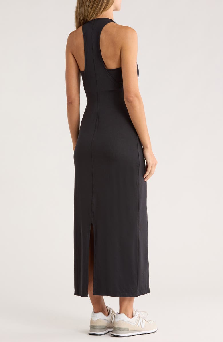 Sweaty Betty Reform Racerback Bodycon Dress, Alternate, color, Black