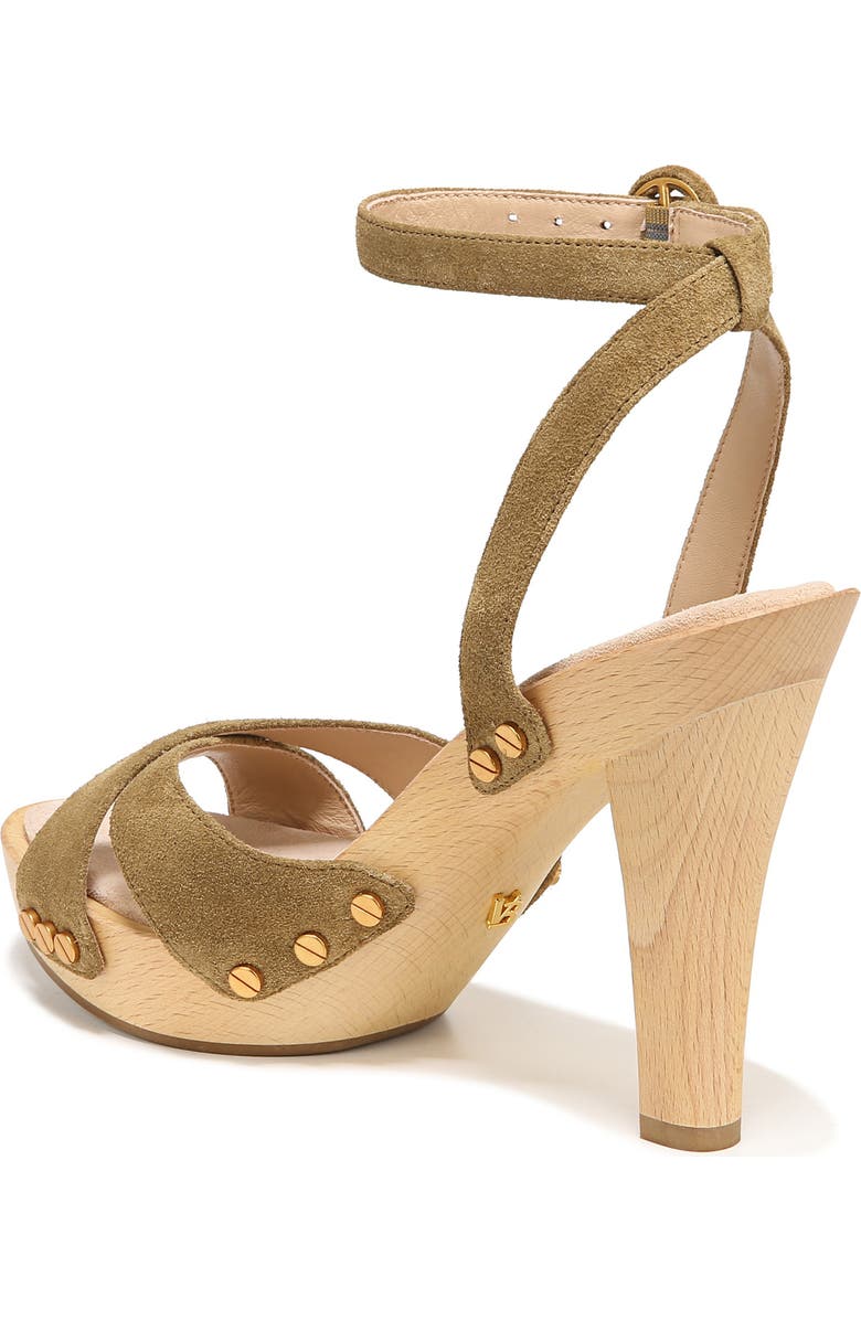 Veronica Beard Lamont Platform Ankle Strap Sandal, Alternate, color, Khaki