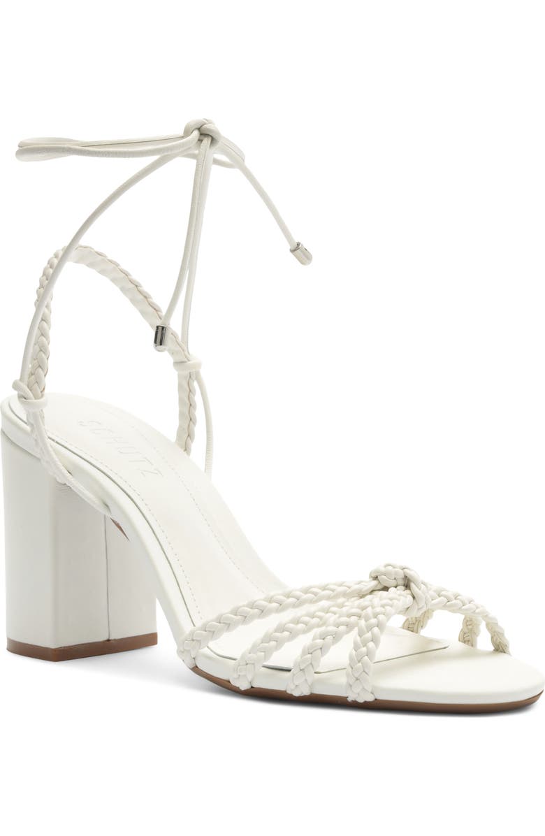 Schutz Adele Ankle Strap Sandal, Main, color, White