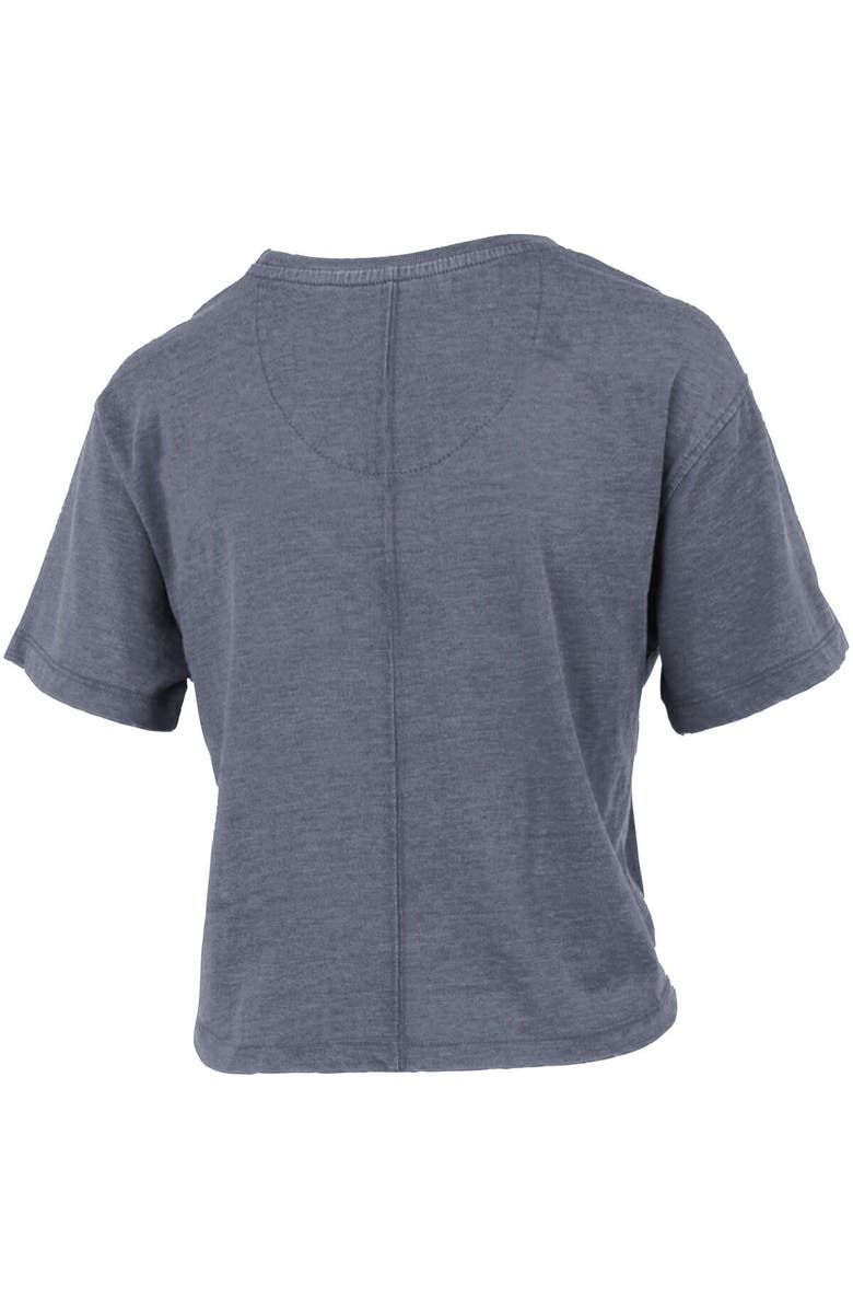 PRESSBOX Women's Pressbox  Navy Michigan Wolverines College Football Playoff 2023 National Champions Vintage Waist-Length T-Shirt, Alternate, color, 