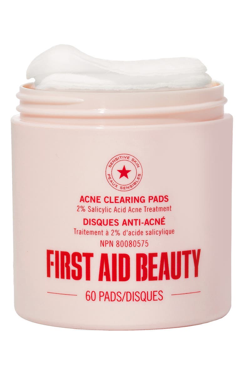 First Aid Beauty Acne Clearing Pads with 2% Salicylic Acid, Alternate, color,