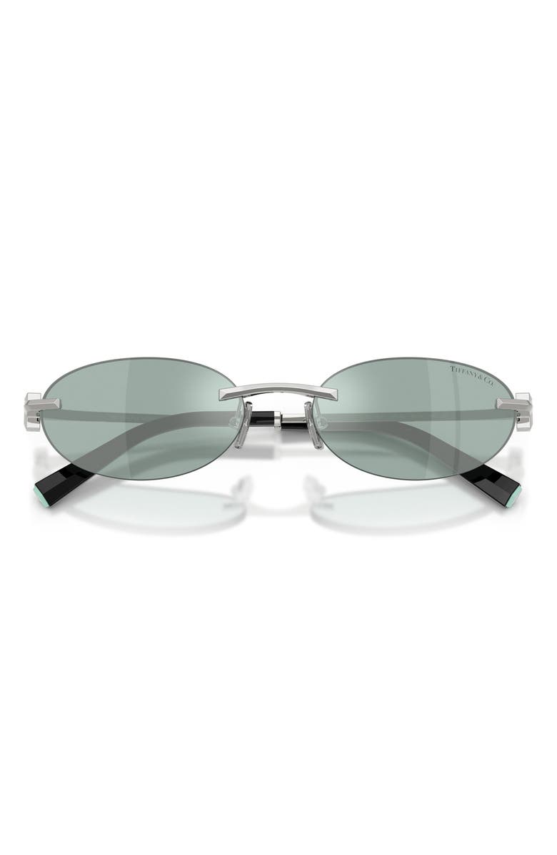 Tiffany & Co. 56mm Oval Sunglasses, Alternate, color, 