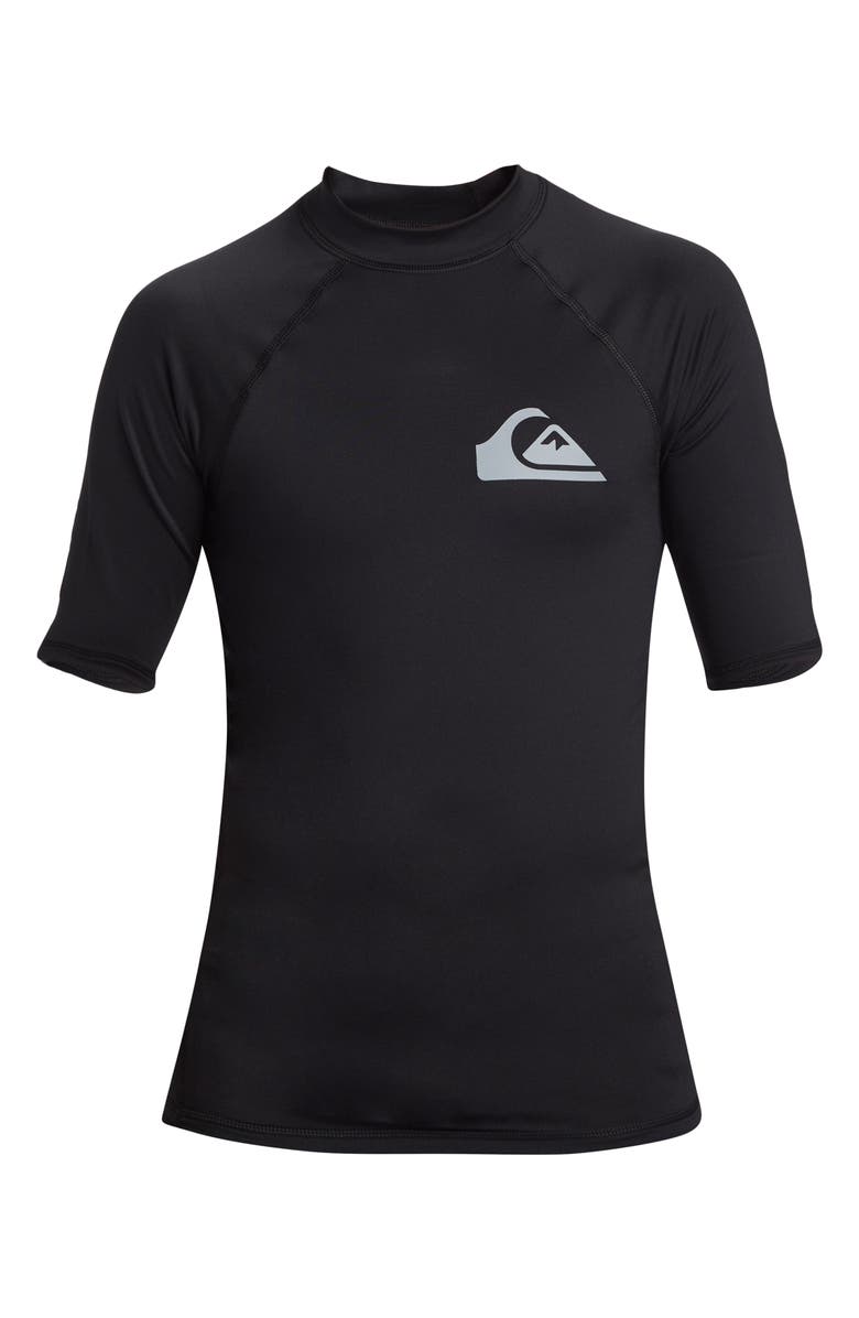 Quiksilver Kids' Everyday Colorblock Short Sleeve Rashguard, Main, color,