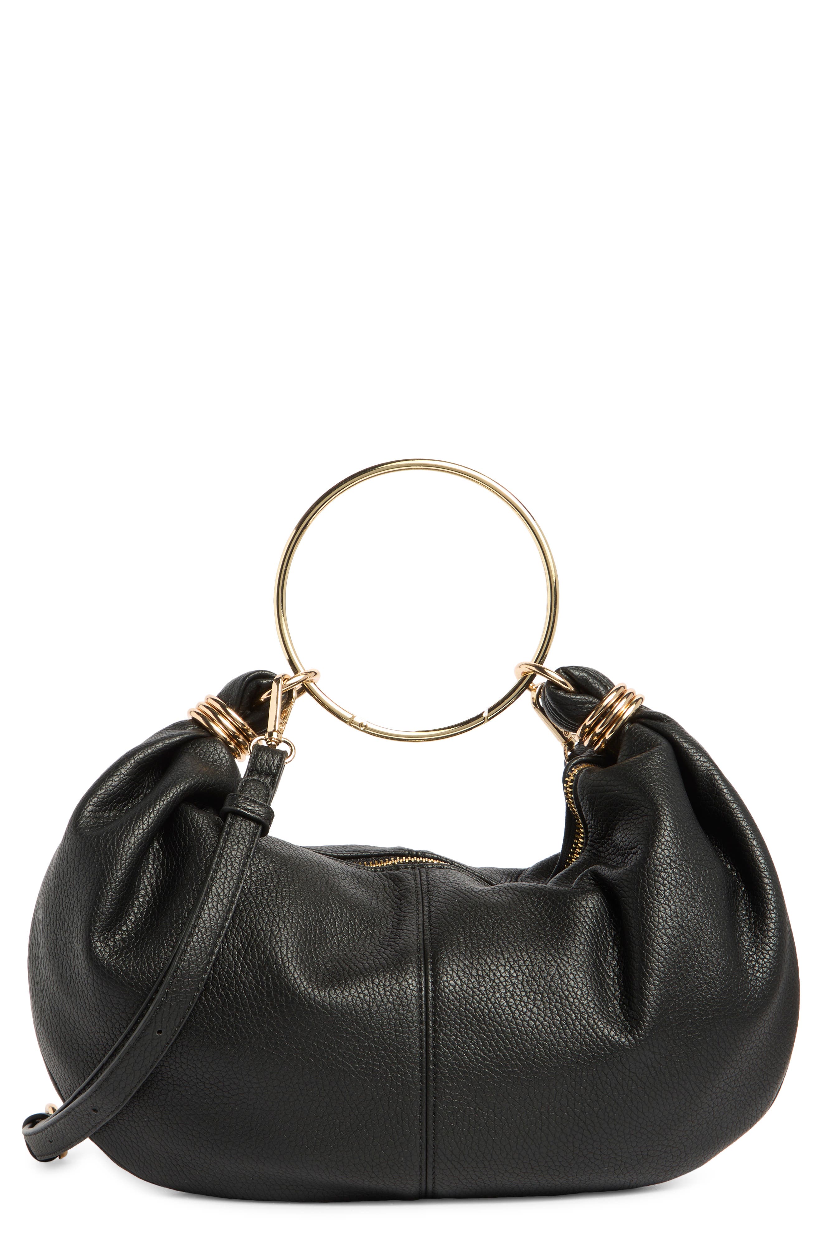 URBAN EXPRESSIONS HANDBAGS Faux Leather Ring Top Handle Bag
