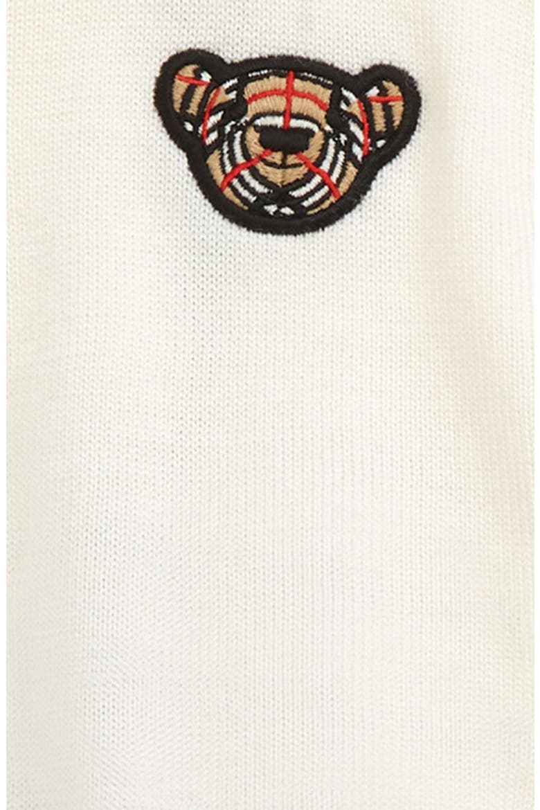 Thomas Bear Appliqué Merino Wool Sweater, Joggers & Hat Set, Alternate, color, IVORY