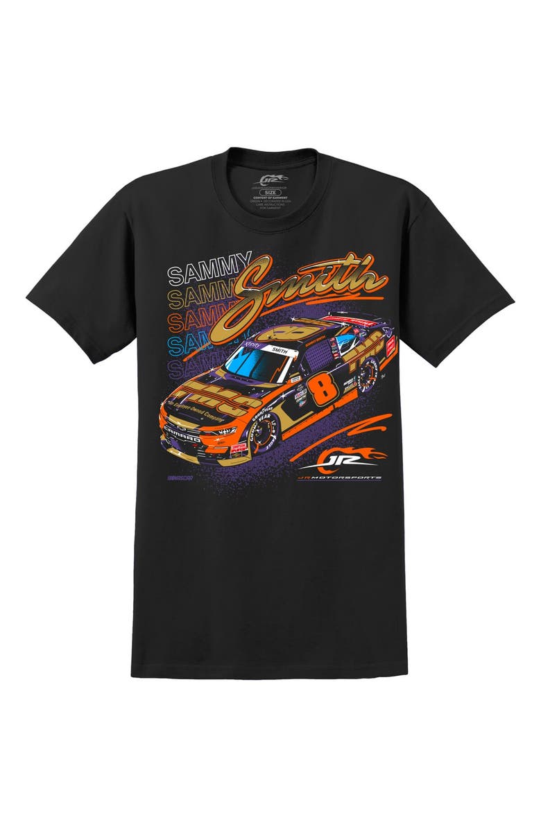 JR MOTORSPORTS OFFICIAL TEAM APPAREL Men's JR Motorsports Official Team Apparel Black Sammy Smith Destination: Victory Lane T-Shirt, Alternate, color, 