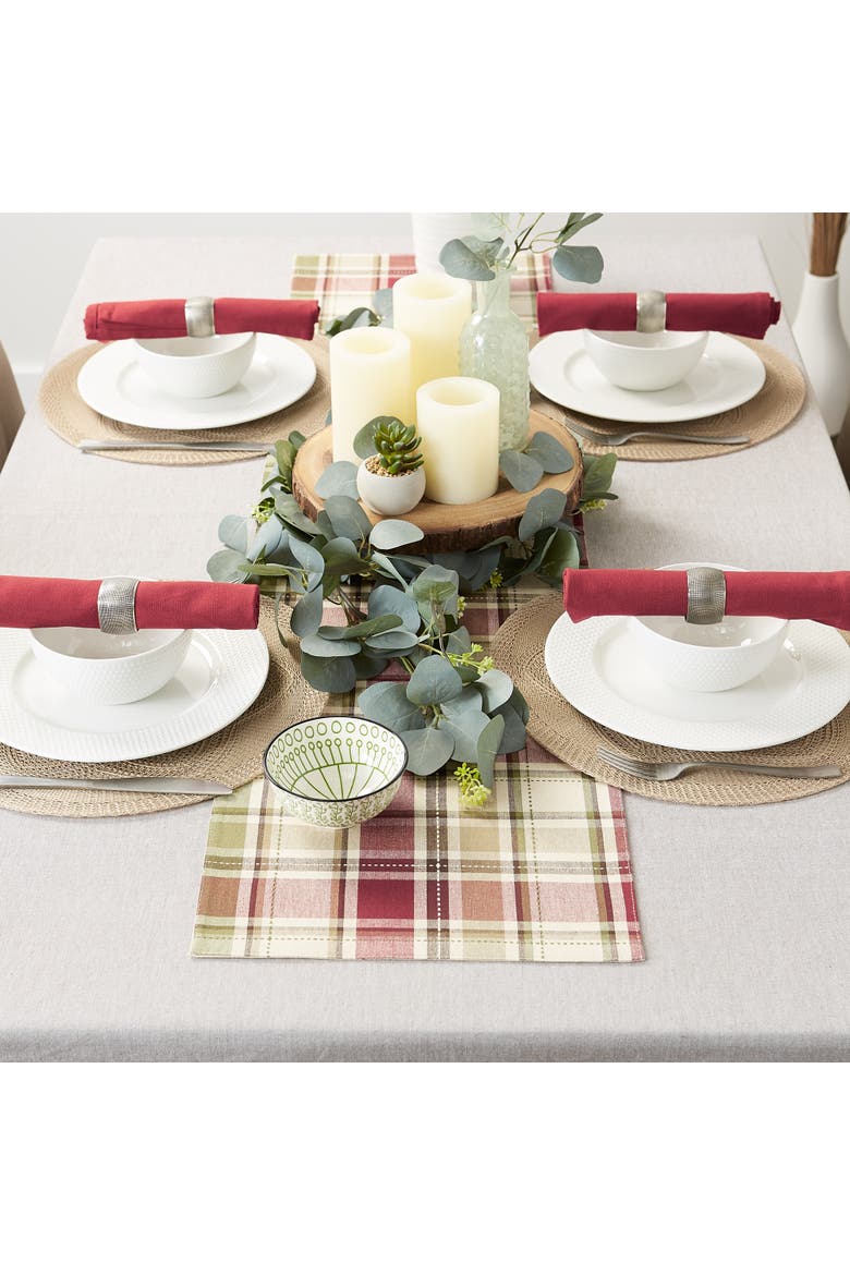 Homespun Plaid Table Runner, Alternate, color, Homespun Plaid