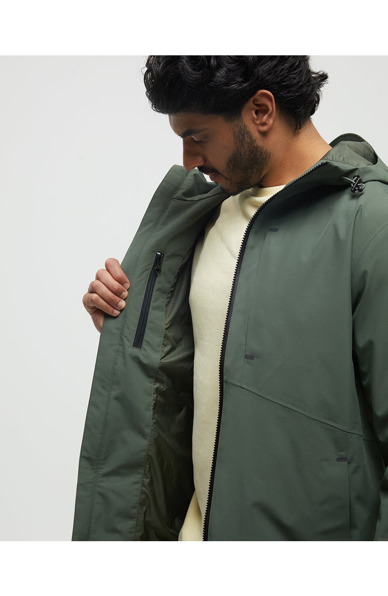 tentree Nimbus Rain Jacket, Alternate, color, Deep Olive
