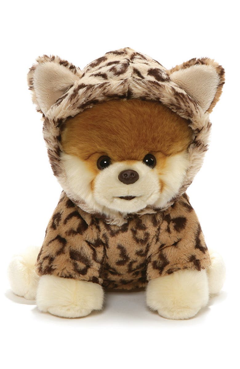 Gund World's Cutest Dog Boo Leopard Outfit Plush Stuffed Animal, 9", Main, color, 