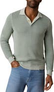 Faherty Sunwashed Organic Cotton Polo Sweater