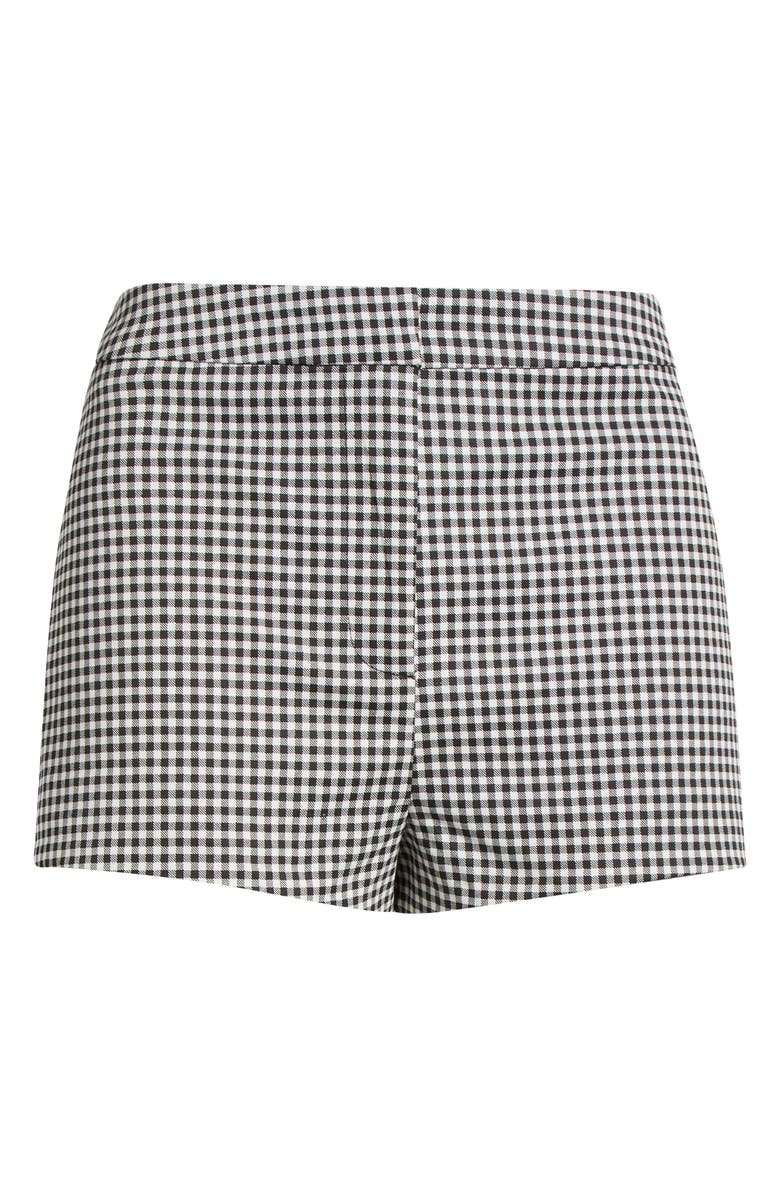 ASTR the Label Valerie Gingham Stretch Cotton Micro Shorts, Alternate, color, Black Gingham