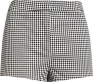 ASTR the Label Valerie Gingham Stretch Cotton Micro Shorts