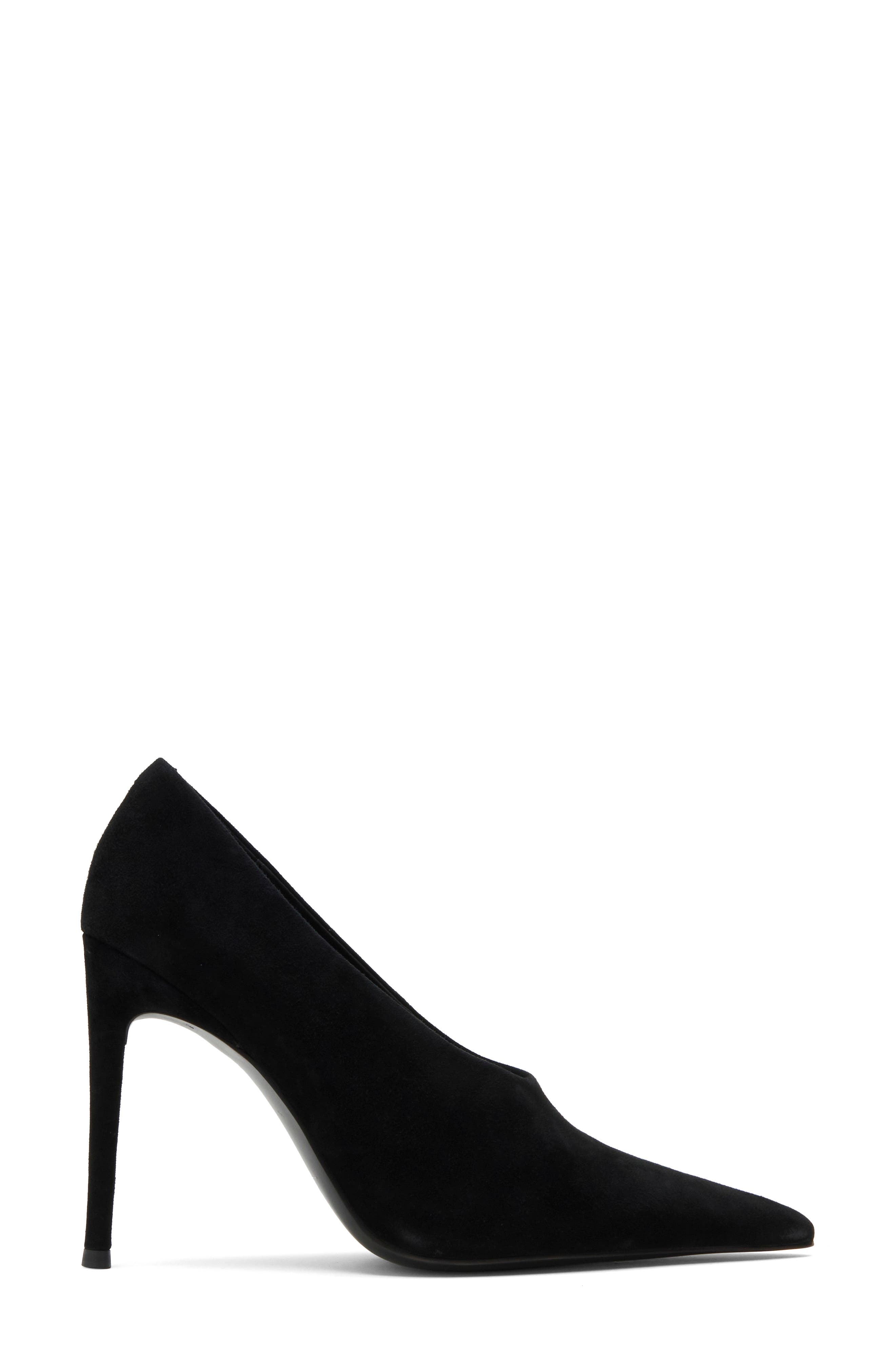 Le Chat Pointed Toe Pump, Alternate, color, BLACK SUEDE
