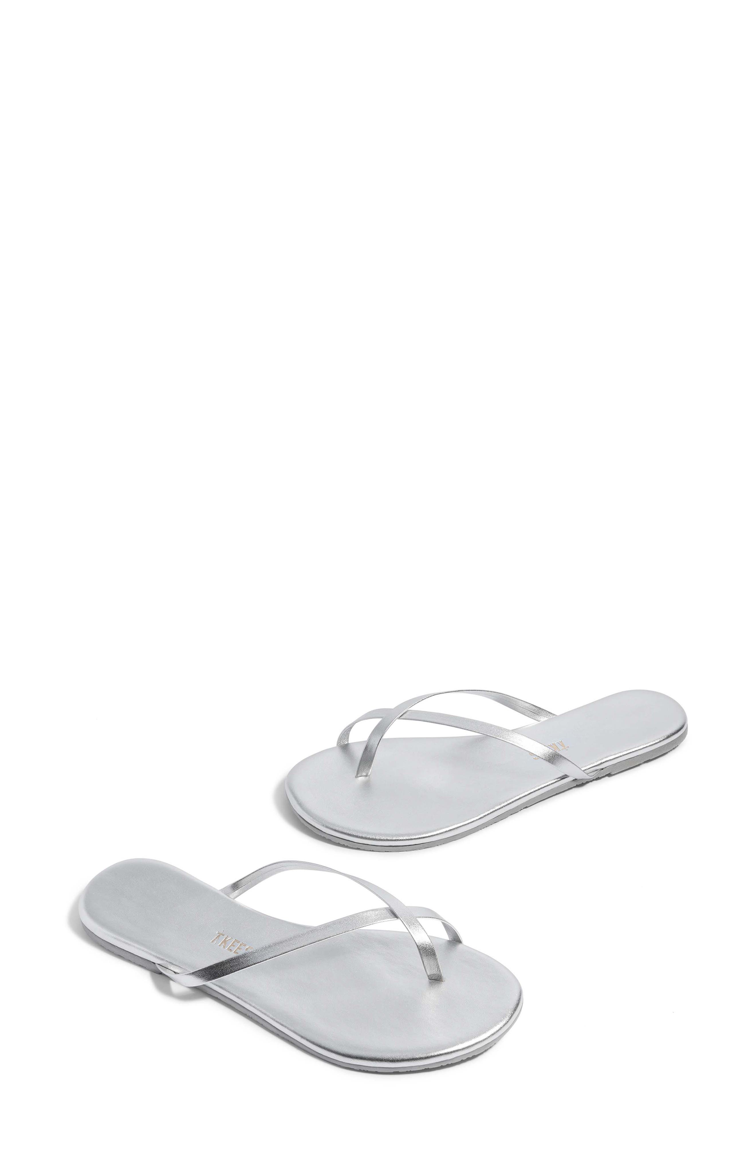 TKEES Riley Metallic Flip Flop, Main, color, Fairylust