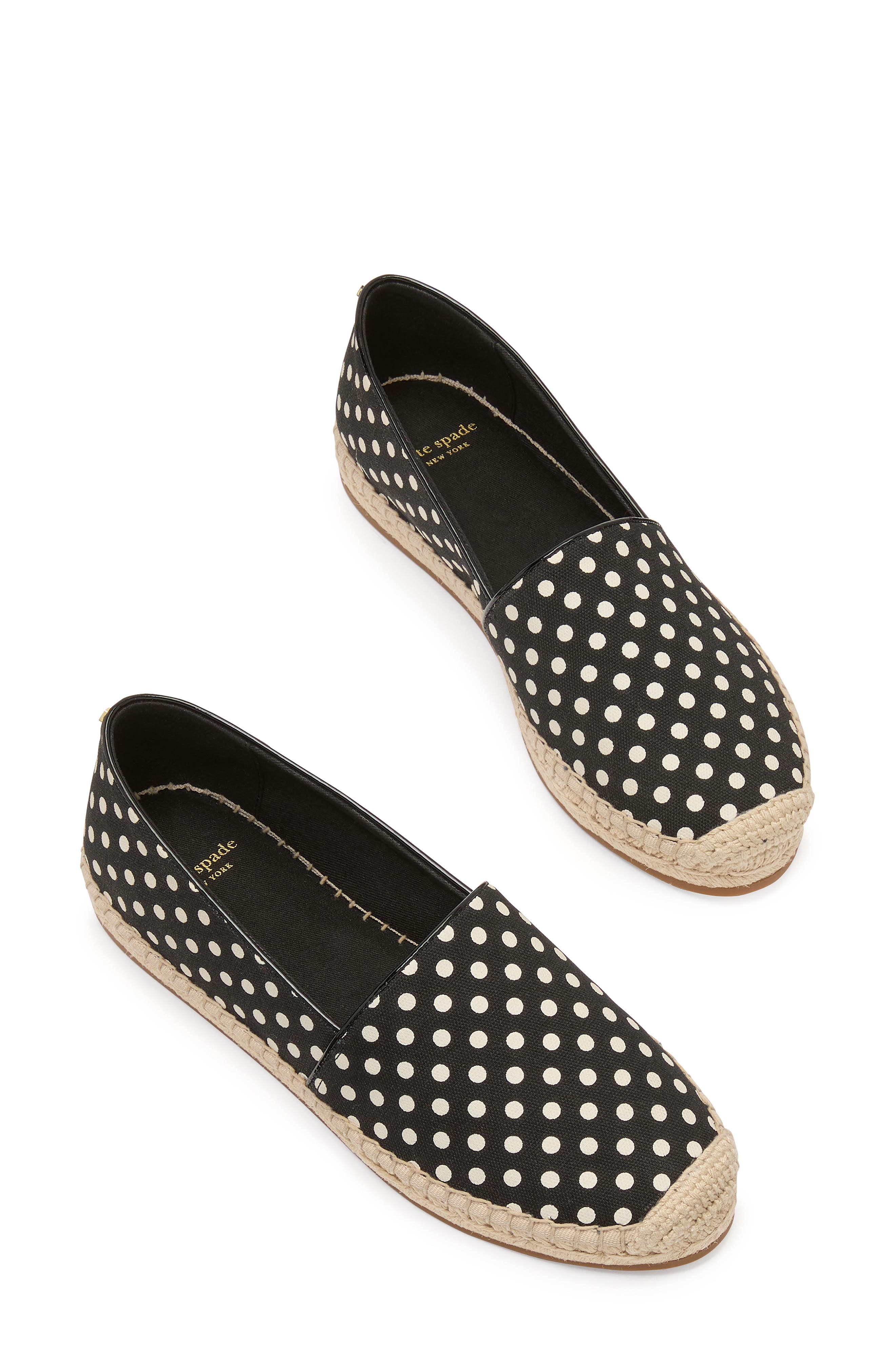 Kate Spade New York ellis breezy dot canvas espadrille, Alternate, color, 