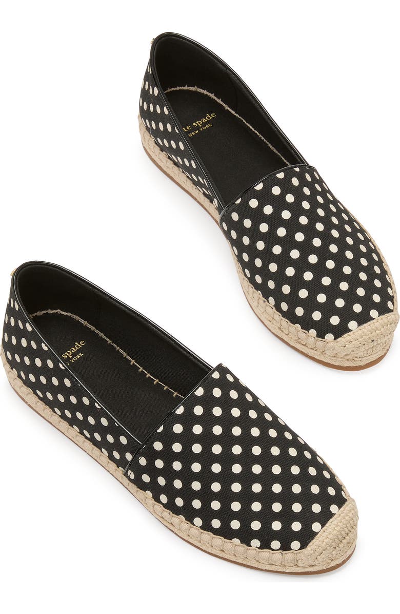 Kate Spade New York ellis breezy dot canvas espadrille, Alternate, color,