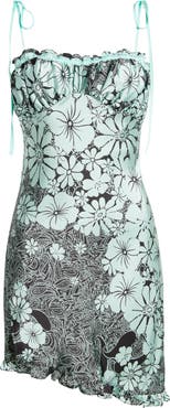 Free People Retro Daisy Asymmetric Slipdress