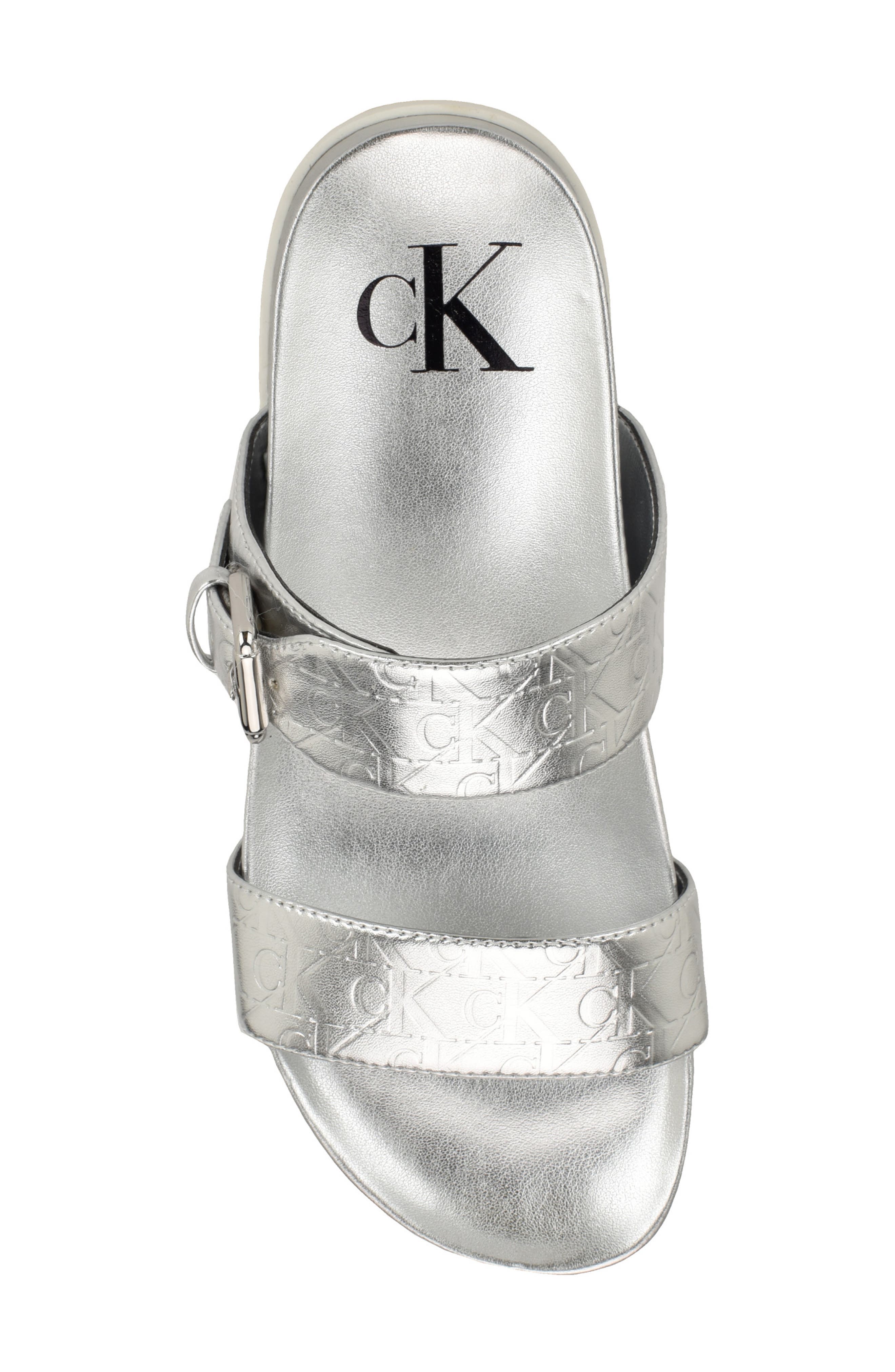 Landesa Slide Sandal, Alternate, color, SILVER