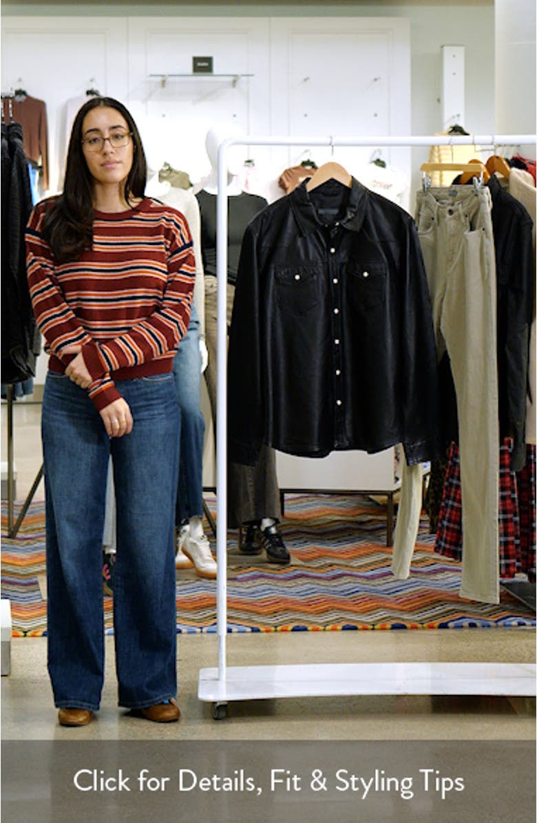 Sage Sheepskin Leather Shirt Jacket, sales video thumbnail