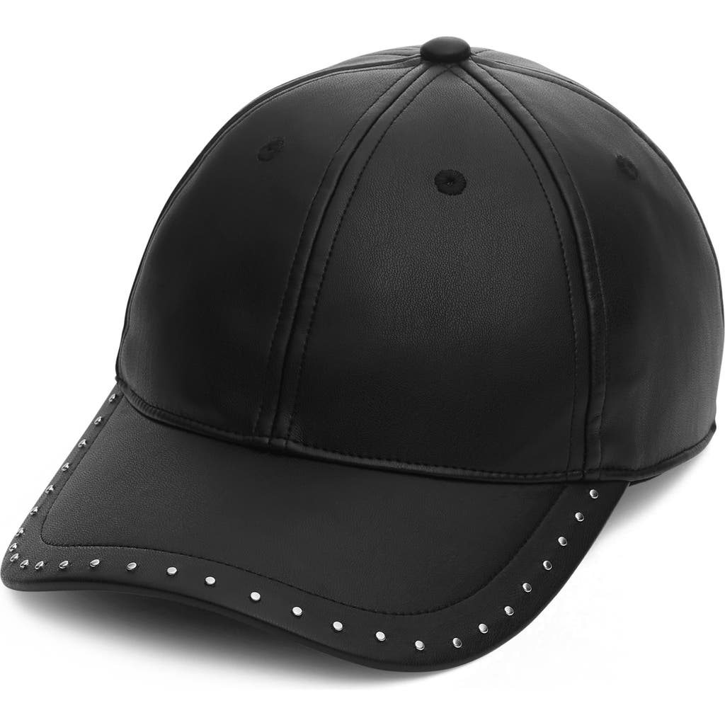 Rag & Bone Harlow Stud Baseball Cap In Black