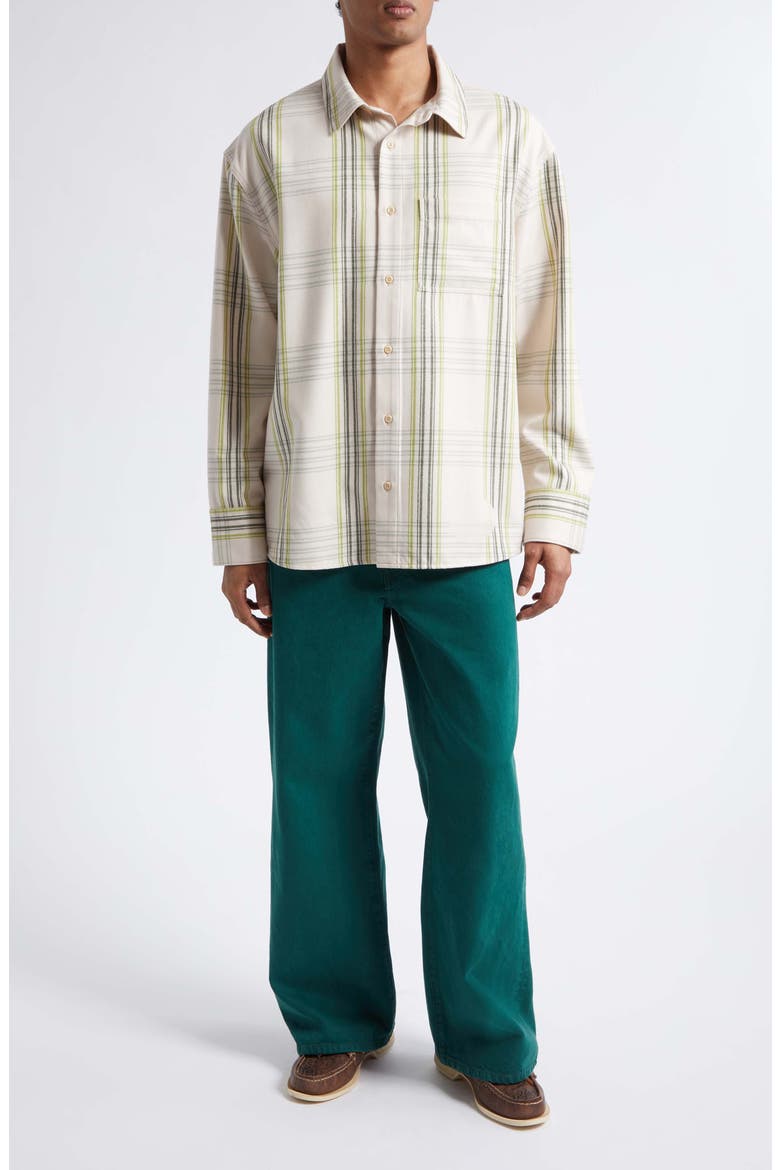 Cashlite Plaid Wool & Cashmere Overshirt, Alternate, color, SNAP PEA PLAID
