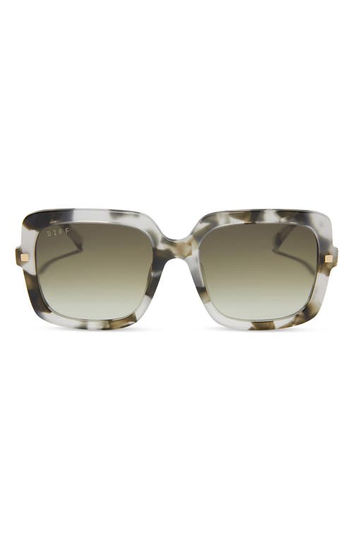 Diff Sandra 54mm Gradient Square Sunglasses In Kombu/olive Gradient
