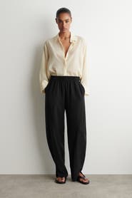 COS Paneled Elasticated Barrel-Leg Pants