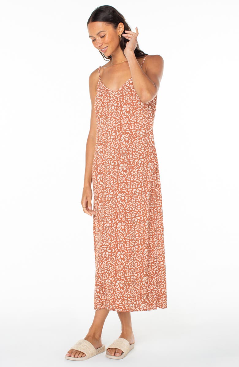 Roxy Stay Sunny Floral Slipdress, Alternate, color, 