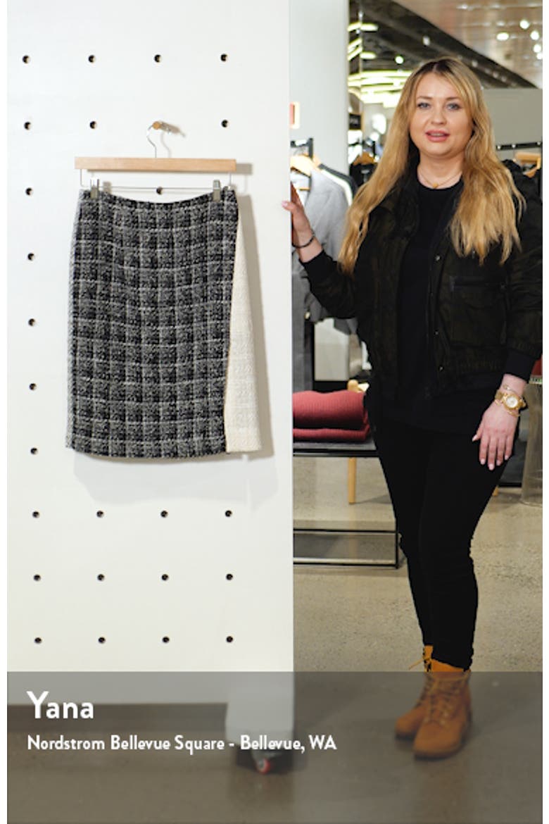 Colorblock Tweed Skirt video