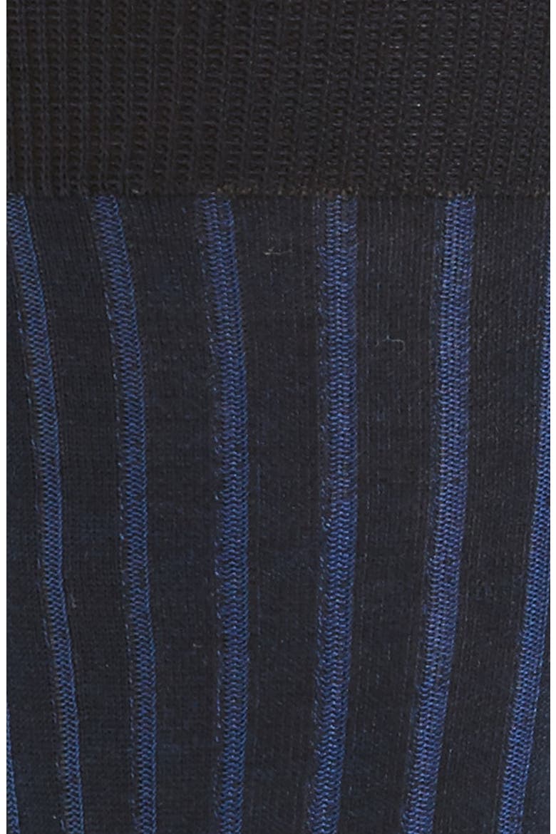 Shadow Cotton Socks, Alternate, color, DARK NAVY
