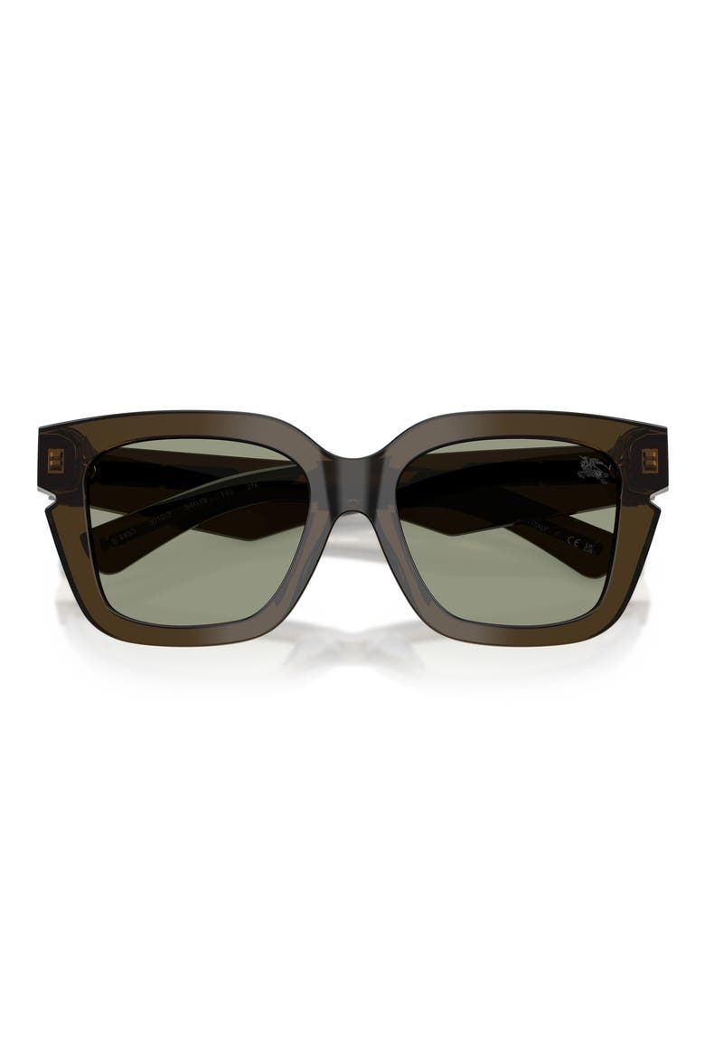 54mm Square Sunglasses, Alternate, color, GREEN