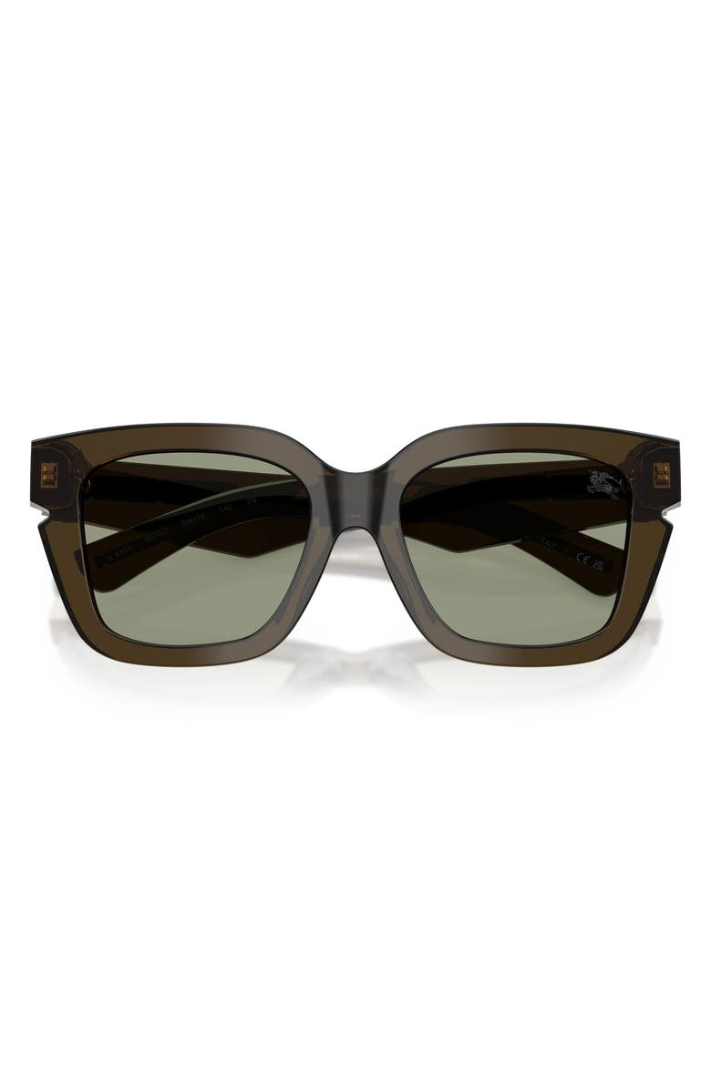 Burberry 54mm Square Sunglasses, Alternate, color, Green