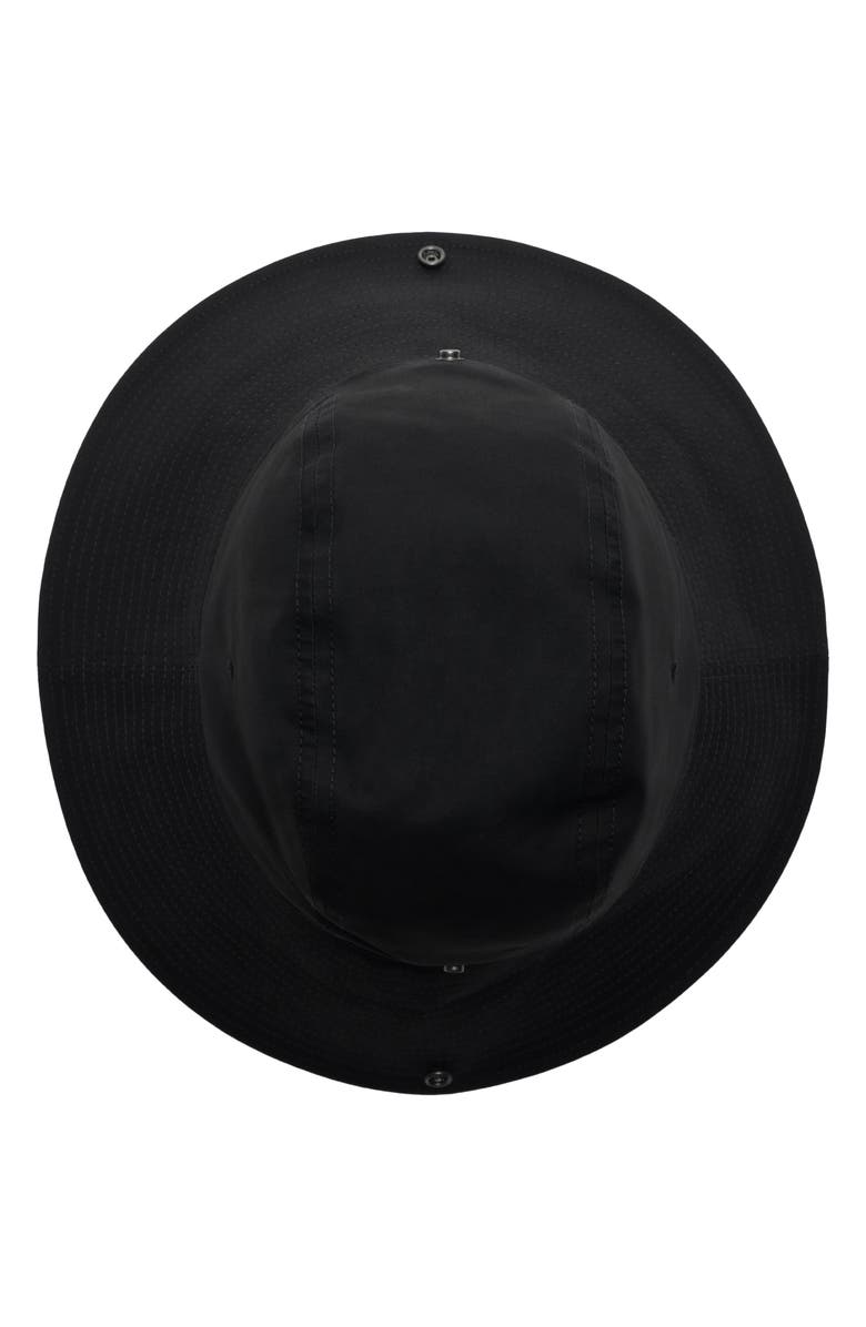 Burberry All Weather Gabardine Bucket Hat, Alternate, color, Black