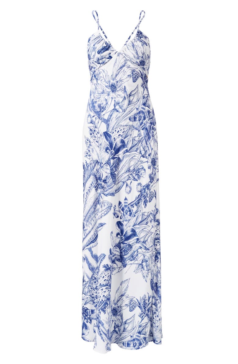 Melissa Odabash Floral Cover-Up Maxi Dress, Alternate, color, Paloma
