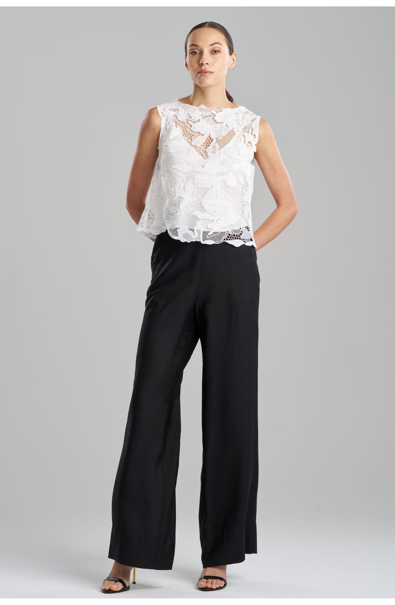 Natori Nishi Lace Square Top, Main, color, White