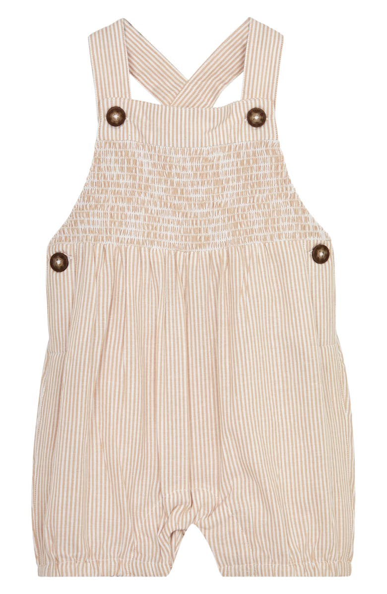 JOJO MAMAN BEBE Stripe Bodysuit & Overalls Set, Alternate, color,