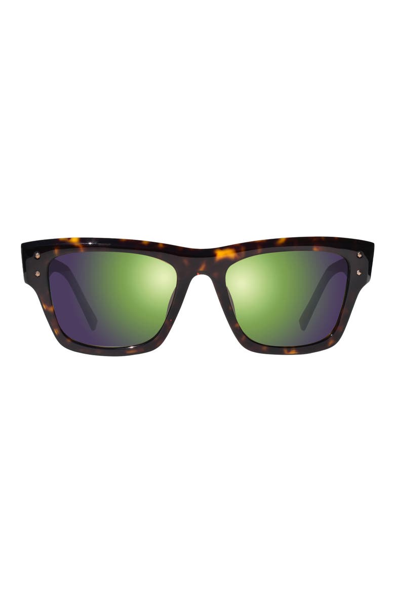 Indigo Polarized Square Sunglasses, Main, color, TORTOISE