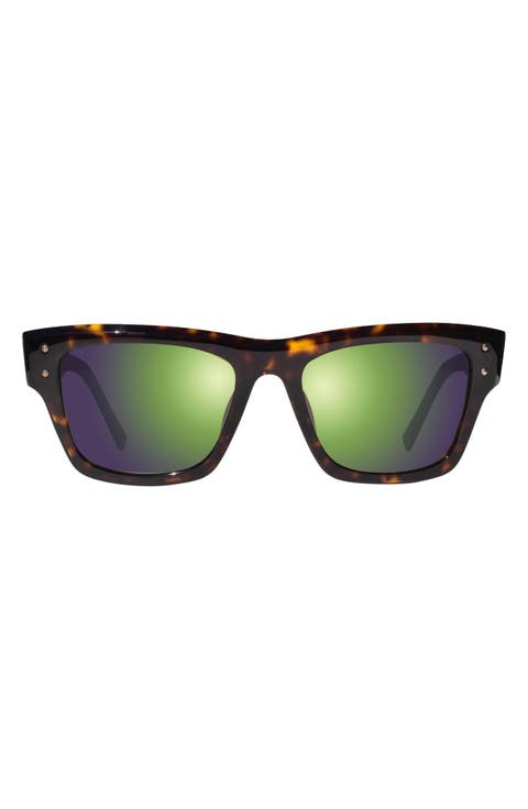 Indigo Polarized Square Sunglasses